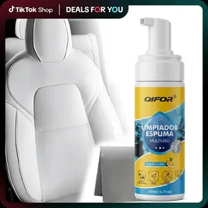 QIFOR 4-in-1 Multi-Enzyme Foam Spray Cleaner - Heavy Duty Deep Cleaning House & Car Detailing Products, Stain Removal for Car Interior & Sofa