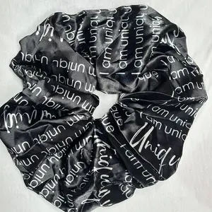 XXXL SILK SCRUNCHIE BLACK IAM UNIQUE
