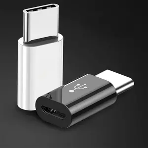 SGElectronix Adapter Micro USB to USB C 4 Pack OTG Adapter for Samsung Galaxy LG Huawei Type-C Phones Tablets 2 Black 2 White