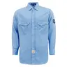 6.5OZ Printed Plaid FR Shirts With Pearl Snap-0916