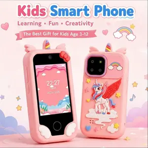 Kids Smart Phone, Touchscreen HD Dual Camera Cell Phone for Kids, Travel Toy Preschool Learning Education Toy,Children's day and Christmas Birthday Gifts for Girls Boys 3+, Mp3 Player, Games