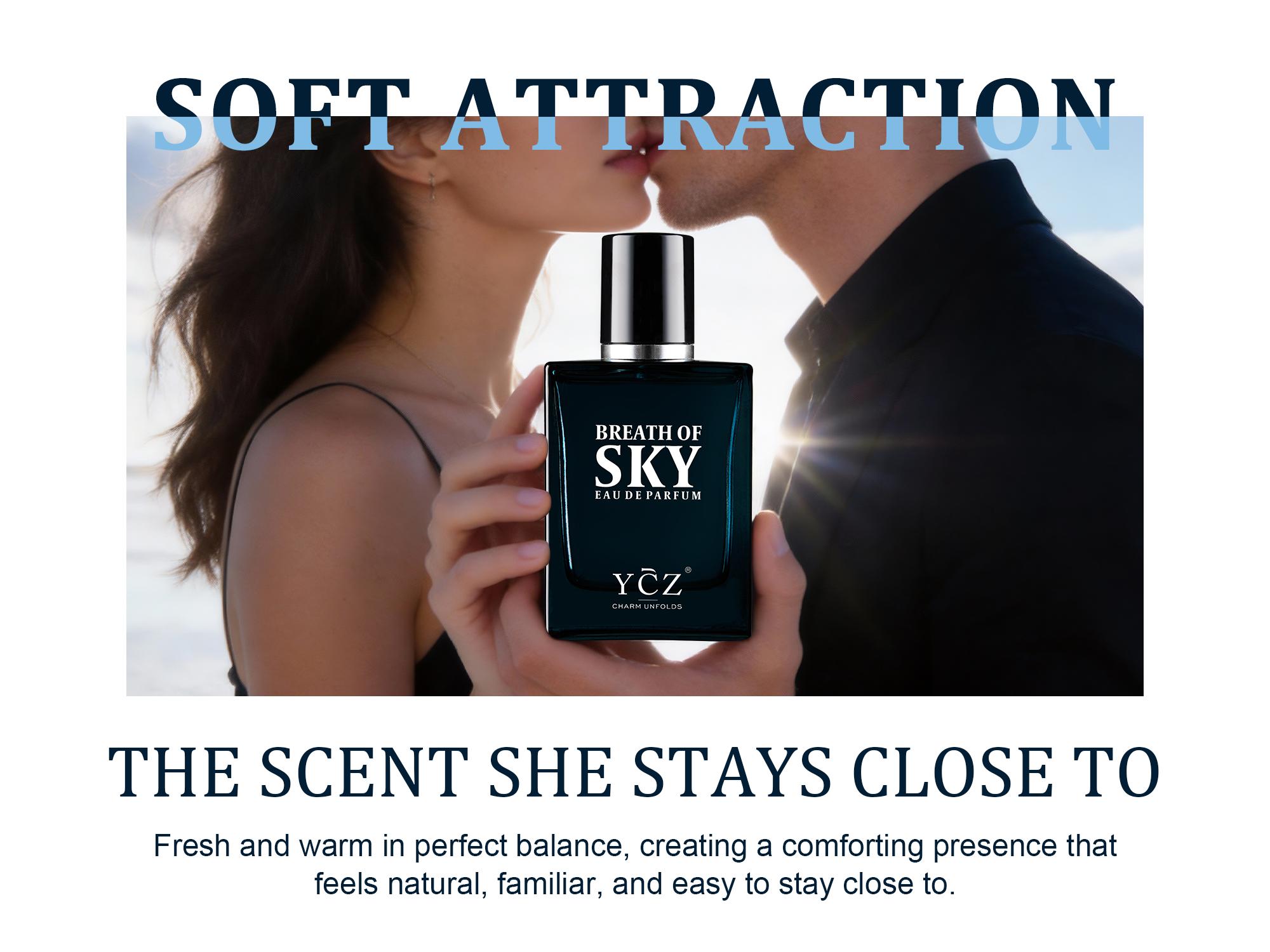 YCZ Breath of Sky Eau de Parfum Unisex | Fresh Airy Aromatic Woody Fragrance with Orange Blossom, Rose, Vanilla, Amber & Musk | Elegant Arabian Perfume Luxurious Gift for Him & Her
