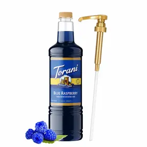 Torani Sugar Free Blue Raspberry Syrup 1 Liter Bottle with Pump
