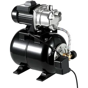 Shallow well pump with pressure tank, high-flow shallow well jet pump with pressure tank – automatic pressure switch – ideal choice for water supply in homes, farms, gardens, and yards
