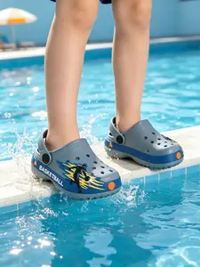 Cute Eva Kids Sandals, Lightweight Anti-Slip Summer Beach Shoes, Suitable for Boys and Girls Indoor Wear, Soft Breathable Sole