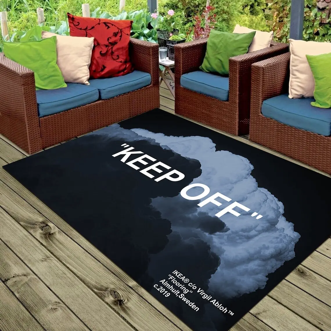 Rugarts, Rugs for Garden, Ruggable rugs,Keep Off Rug, Rugs For Outdoor, Ethnic Rug, Off White, Keep Off, Garden Decor, Garden Carpet