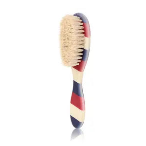 Men's hair styling comb, plastic boar bristle beard brush, Halloween gift, barber brush, beard care comb