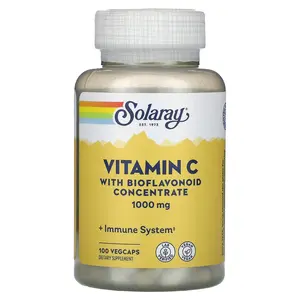 Solaray Vitamin C with Bioflavonoid Concentrate, 1,000 mg, 100 VegCaps