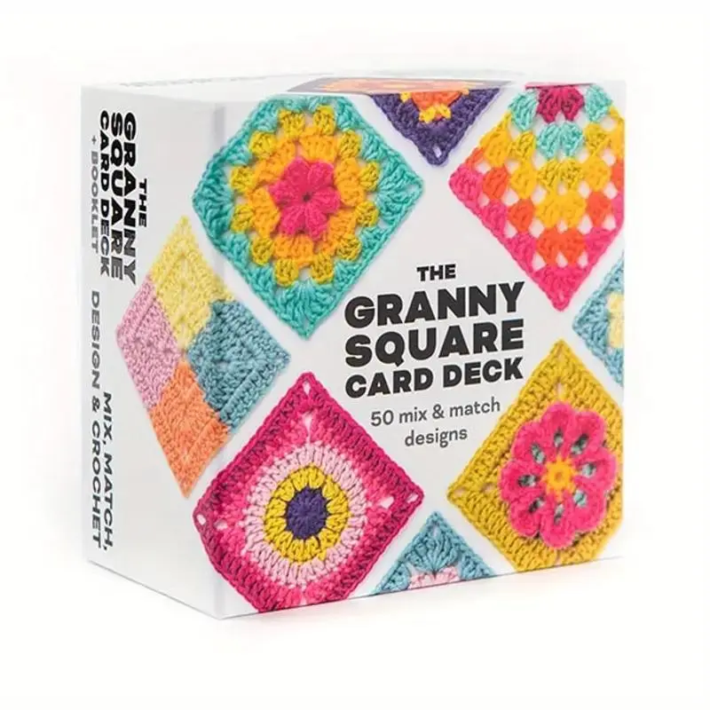 Colorful Geometric Pattern Card Set for Knitting, 50pcs/set DIY Woven Block Pattern Card Set, Artisan Handicrafts, Handmade Crafts, Tailoring & Knitting Supplies, Granny Square Crochet