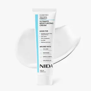 NIDA Youth Moisturizing Face Cream 100ml, CollagenNiacinamide Centella & Hyaluronic Acid, Reduce Dark Spots& Wrinkles, Dark Spots, Skincare Hydrating Daily MoisturizerMoisture Hydrate