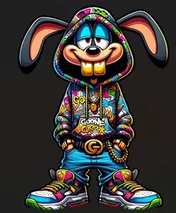 DTF Transfer Street Style Multi Sizes DIY Handmade Crafts Full Color Print for Tees Hats Hoodies Tote bags Kids Apparel