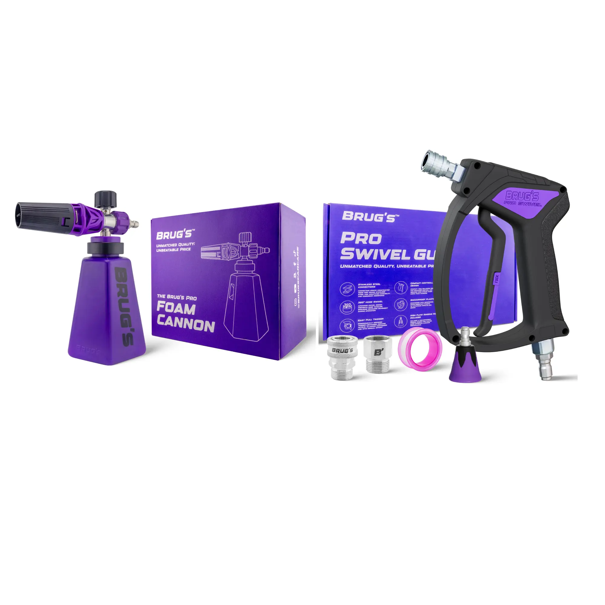 Brug's Pro Combo | Pro Swivel Gun + Pro Foam Cannon
