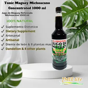 Maguey Edible Healthcare Dietary Supplement Tonico - Fortified with 8 Plant Extracts, Includes Essential Vitamins
