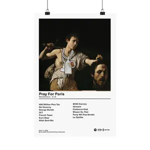 Westside Gunn - Pray For Paris Album Poster/ Printable Poster / Album Cover Poster / Music Gift / Music Wall Decor / Album Art
