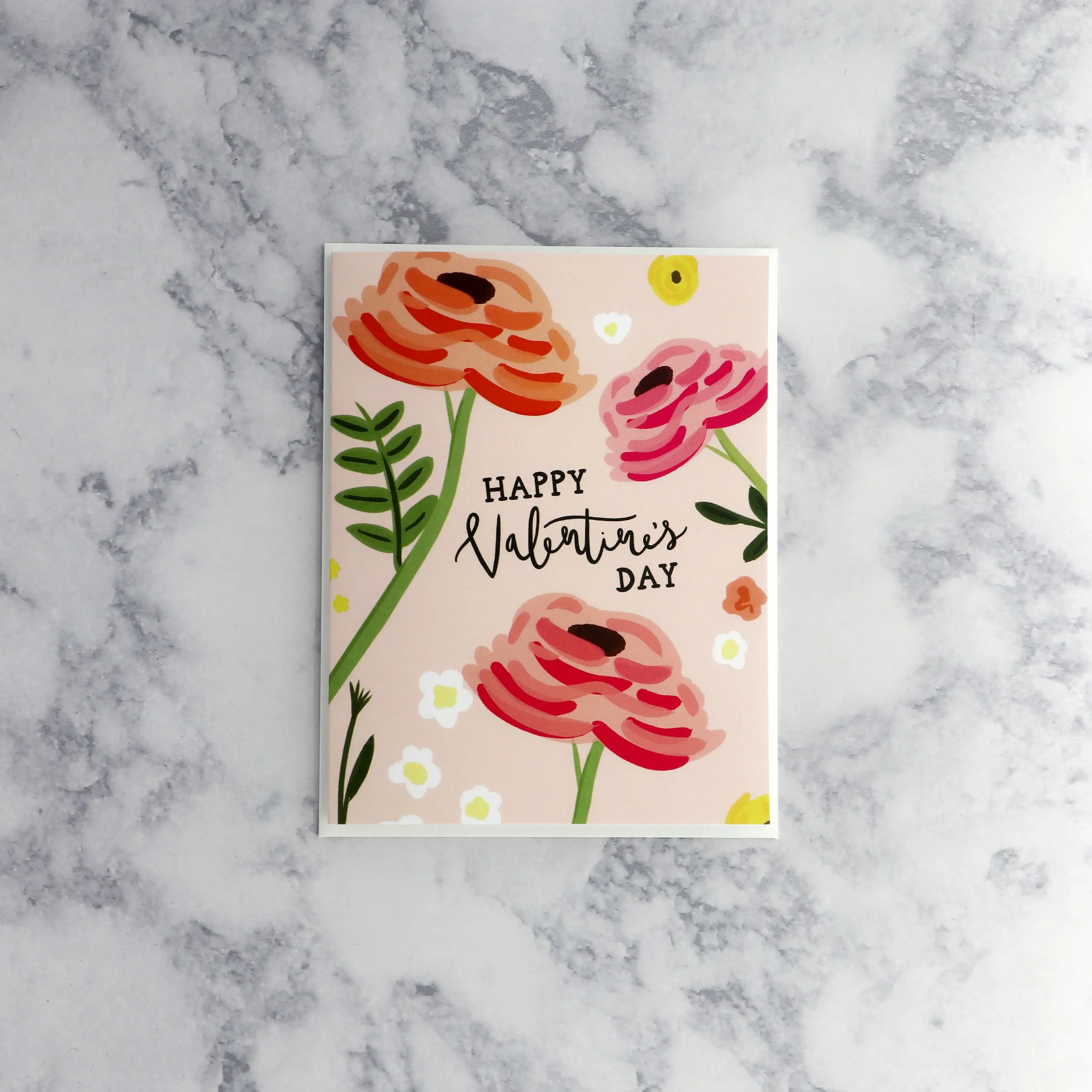 Illustrated Roses Valentine's Day Card