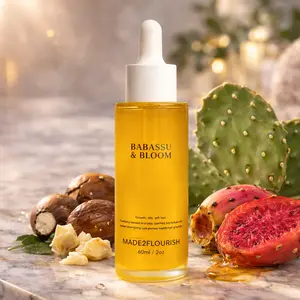 Made2Flourish Babassu & Bloom Hair Oil 2oz - Cactus Evening Primrose Argan Oil for Scalp Moisture & Hair Growth