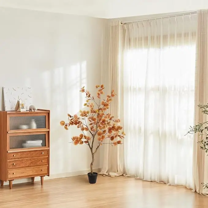 90cm Artificial Eucalyptus Tree, Large, Artificial Plants, Ficus Tree in Pot, Large Indoor Plant, Artificial Tree in Pot, Lifelike Plant for Living Room, Bedroom, Office, Room Decoration（1pcs)