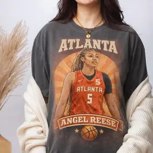 Vintage Angel Reese Atlanta Basketball Graphic T-Shirt