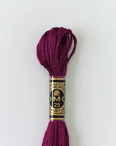 DMC Embroidery Stranded Thread - Six-Strand Embroidery Floss - 35 - Plum