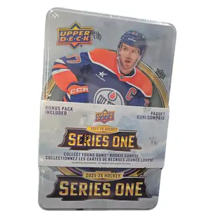 UPPER DECK 2025-26 NHL HOCKEY Series ONE Collectors Tin with Bonus Pack - Perfect for Fans and Collectors - Includes Latest NHL HOCKEY Series ONE Cards