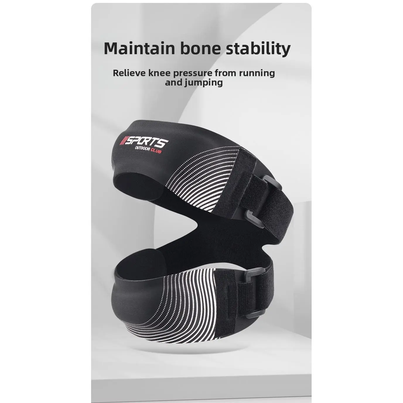 Adjustable Knee Brace, High Elastic Compression Sleeve with Patella Support for Impact Absorption, Joint Stress & Pain Relief for Running, Compression Sleeve For Knee Pain, Knee Sleeves