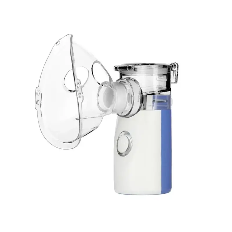 Portable Handheld Nebulizer, Rechargeable Steam Inhaler with Mask and Nozzle, Silent Body Care Sprayer for Travel and Home Use