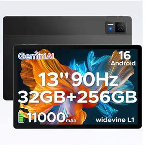 DOOGEE U13 13 inch Android 16 Tablet, 11000mAh Battery, 32GB(6+26)+256GB, 2.2Ghz Octa-Core Processor, FHD+90Hz Display Gaming Tablets, 13MP+8MP, 7.9mm Ultra-Thin Body, Face Unlock