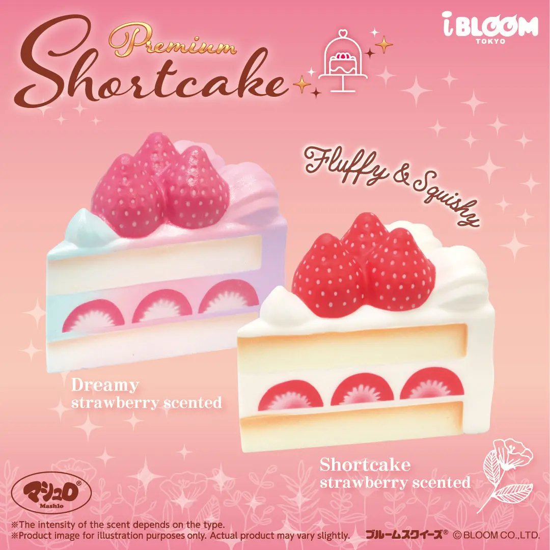 iBloom Squishy Premium Shortcake Kawaii Soft Scented Slow Rising Stress Relief