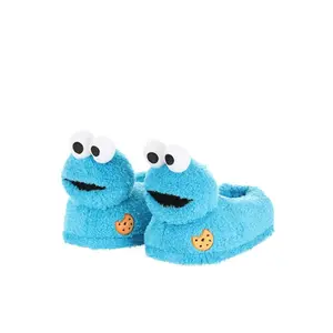 Adult Cookie Monster Plush Slippers Adult Cookie Monster Plush Slippers