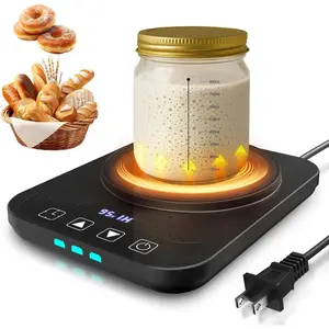 Sourdough Starter Warmer,  1?F Thermostat Control (70-100?F) Sourdough Warming Mat, Auto Warming /Off, 12-Hour Timer Sourdough Warmer for  Baking (No Jar Included)
