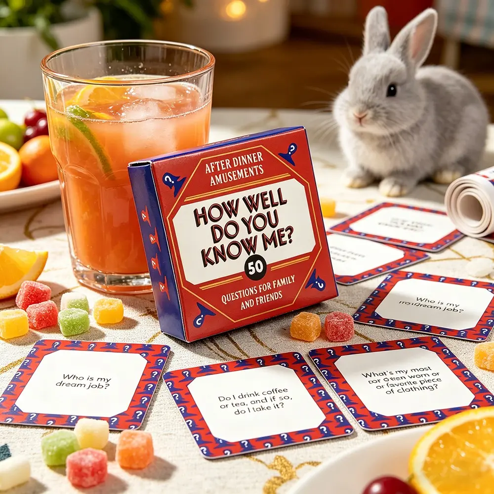 Family Party Card Game Box, Card Deck, Multiple party fun card games, Interactive Desktop Paper Cards, Party Table Game, Fun Tabletop Game for Easter, Valentine's, Christmas, Thanksgiving, New Year