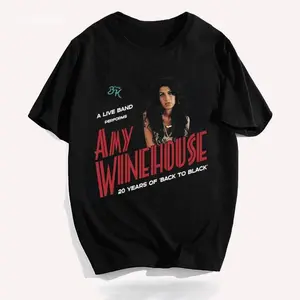 Celebrating Amy Winehouse 20 Years Of Back To Black Unisex T-Shirt HT17316