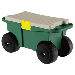 Pure Garden Garden Cart w/Seat - Storage Bench w/Tool Tray Pure Garden Garden Cart w/Seat - Storage Bench w/Tool Tray