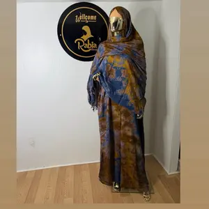 Karis Tie-Dye Baati Set Baac Yare & Garbasaar Shawl Handmade from 100% Rayon Non-Shrink Fabric 2-Piece Set