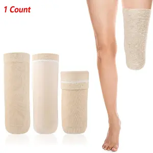 1PCS High Elasticity Thickened Gel Prosthetic Sleeve Below Knee Stump Shrinker Comfort Prosthetic Protection Socks for Daily Use Protect Leg