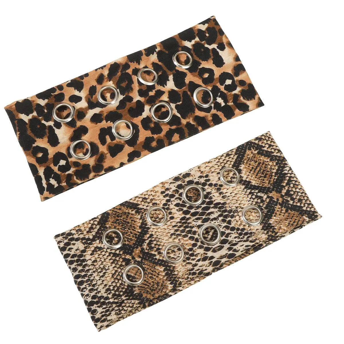 leopard print+Serpentine pattern