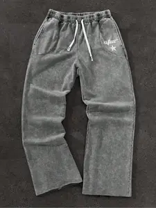 Men's Vintage Style Casual Street Pants, Comfortable Fit for Everyday Wear, Stylish Relaxed Trousers for Casual Outings