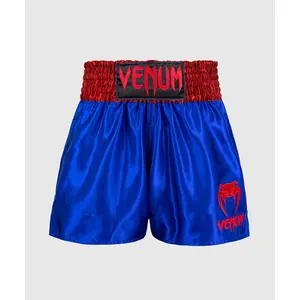 Venum Classic Muay Thai Shorts - Navy Blue/Red