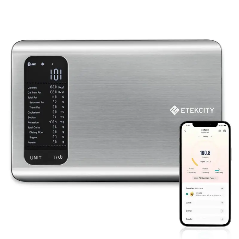 Etekcity Digital Kitchen Scale, Precision Food Scale for Home Cooking Baking, Compact Kitchen Utensil Gadget with Accurate Weight Measurement