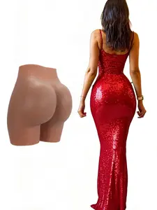 Women's Silicone Butt Lift Panty Enhancer, Open Crotch Design, Waist Range: 66cm-115cm/25.98"-45.27", Thickness: 0.39" (1.3cm), Suitable For Various Occasions, Underwear, Lady, Womenswear