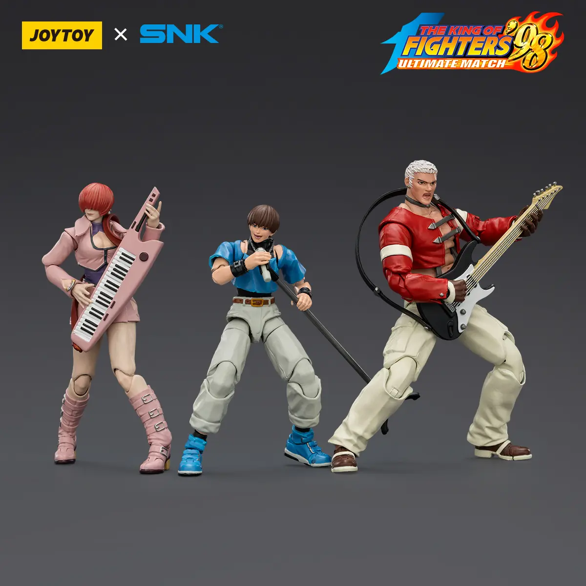 JOYTOY SNK 1/18 Action Figures KOF'98UM Orochi Team Yashiro Nanakase Shermie Chris