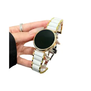 Suitable for Huawei Watch GT5 Pro stainless steel GT4 one-bead real ceramic watch strap