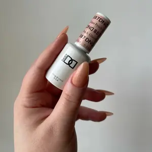 DND 887 Glass Peach Gel and Lacquer Duo nail care nail art sheer color