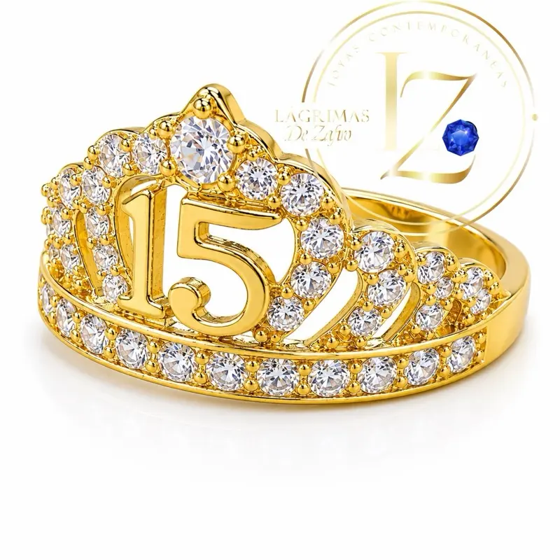 Quinceañera Ring for 15-Year-Old Females
