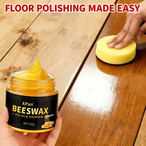 High Gloss Bee Wax Polish for Solid Wood Floors and Furniture, Natural Bee Wax Care Oil, Anti-Crack Polishing Maintenance