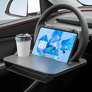 2-in-1 Steering Wheel Desk-Steering Wheel TrayTable with Seat Gap Filler Organizer Car Food Tray for DriverCar Desk for Laptop & Eating Tesla Accessories Fits Most Vehicles Steering Wheels Car Organizers Multifunctional Car Organizer
