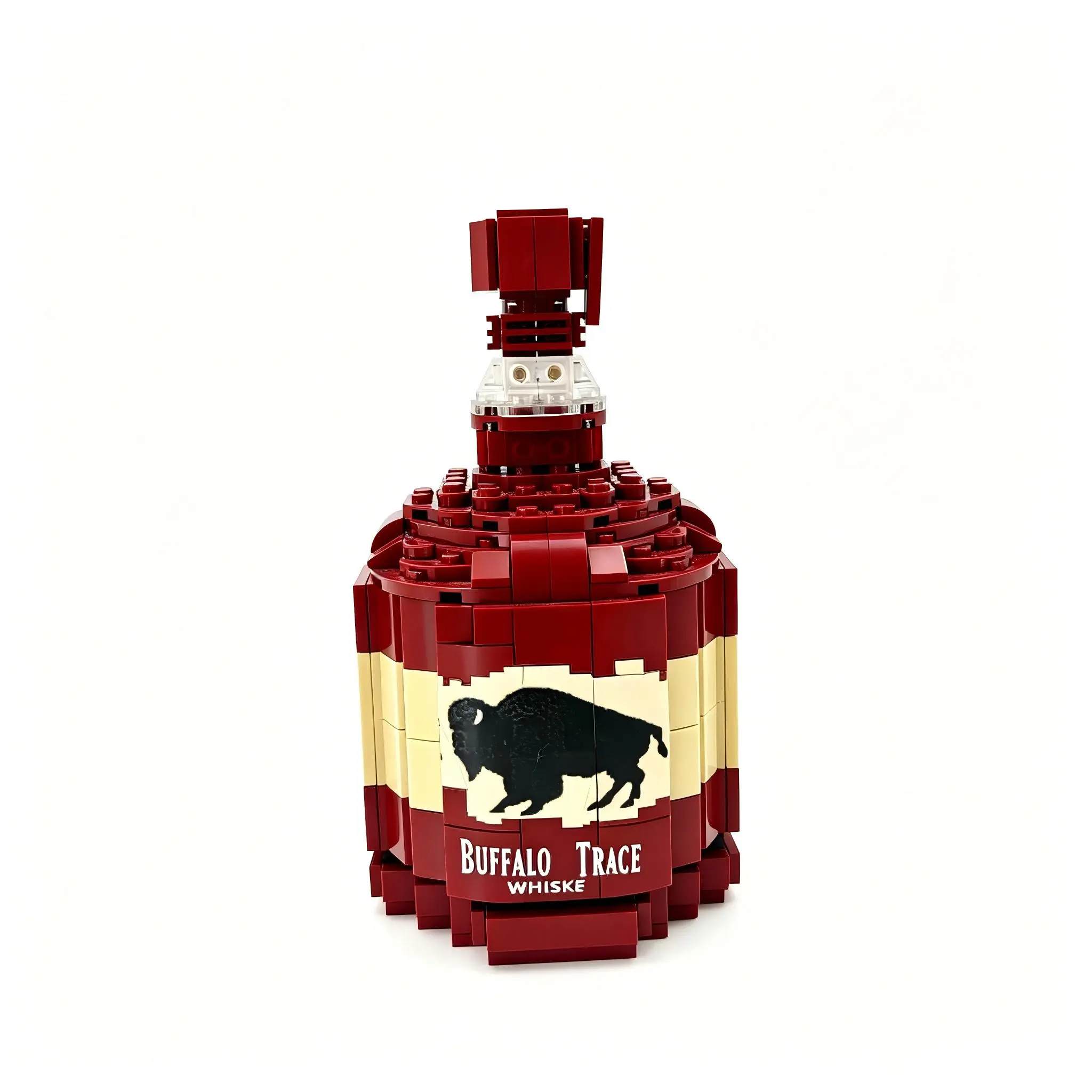 Stackable Bottle & Barrel Model Building Set with Bricks & Parts, Interactive Decor for Collectors (Toys & Hobbies Classic Novelty Building Toy Kit)