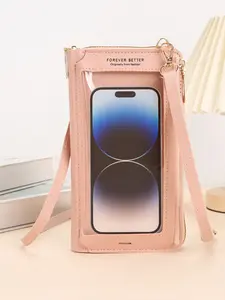 New Touchscreen Phone Bag for Women, Anti-Theft Multifunctional Shoulder Transparent Mini Crossbody Wallet Pouch