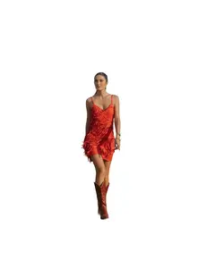 Idyllwind Women's Brixworth Faux Suede Fringe Mini Dress - Iwsp24d1-Corl