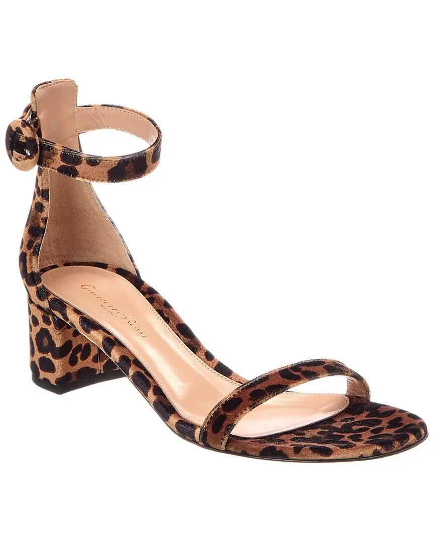 Gianvito Rossi Velvet Sandal
